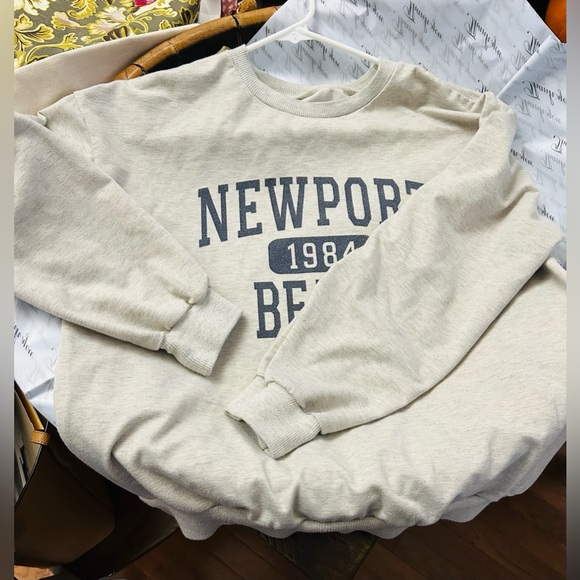 Heather Gray Newport Beach Sweatshirt - Picture 4 of 8
